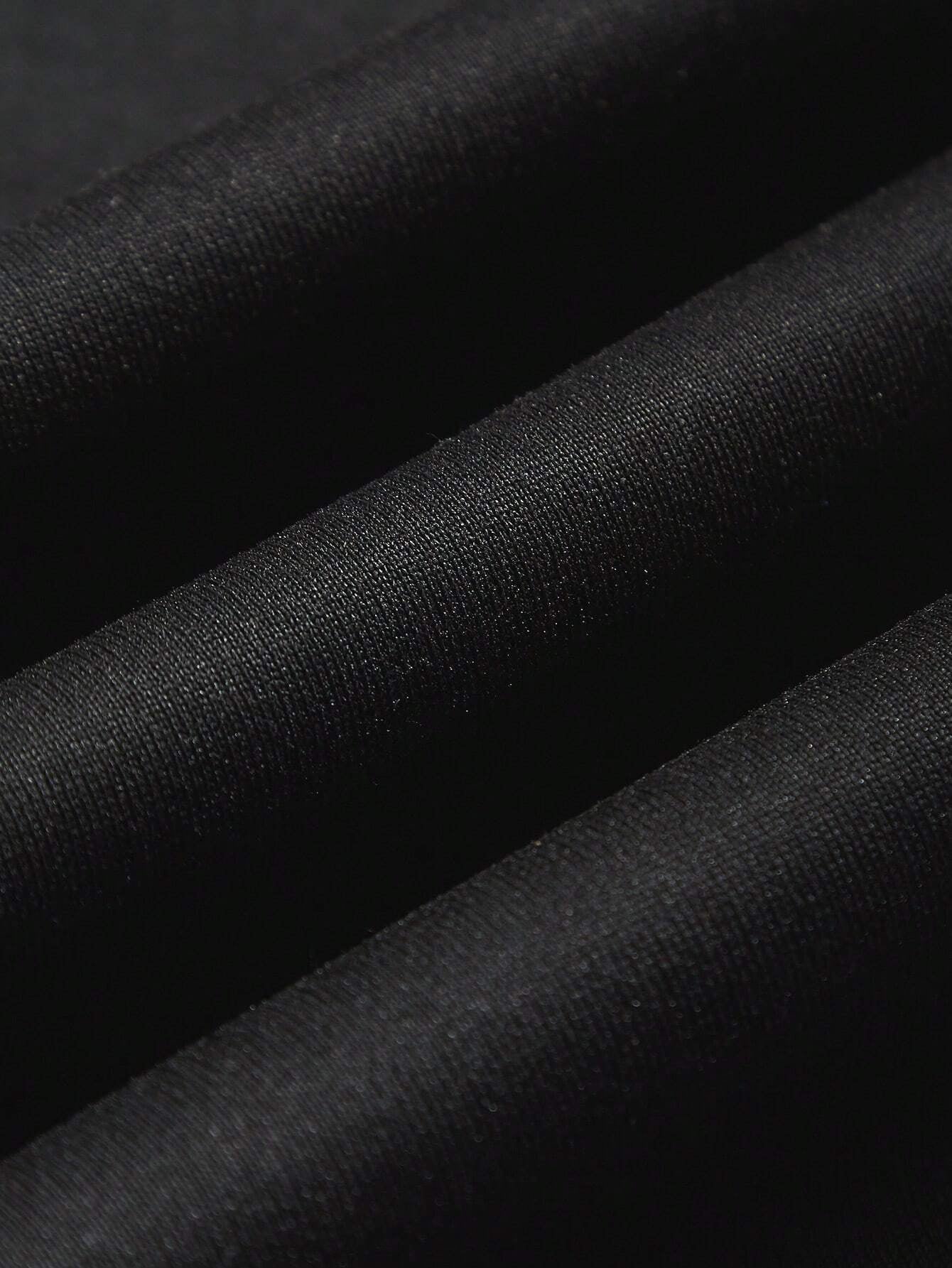 Manfinity Homme 2Pcs Men'S plus Size Letter Zip-Up Hoodie Sweatshirt and Sweatpants Casual Loose Fit Tracksuit Set