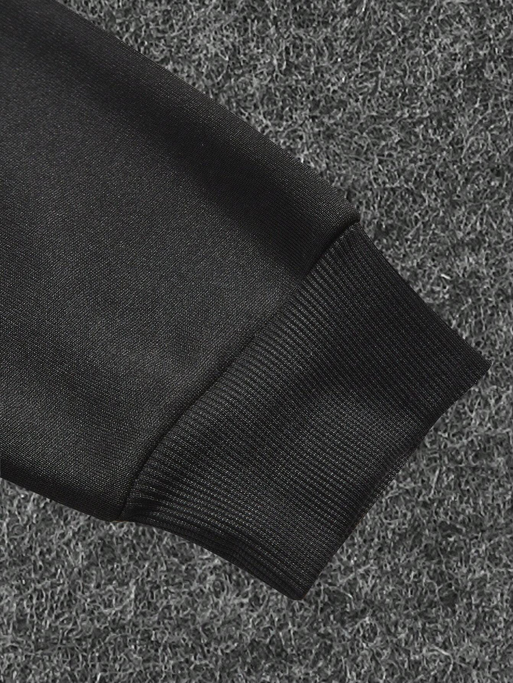 Manfinity Homme 2Pcs Men'S plus Size Letter Zip-Up Hoodie Sweatshirt and Sweatpants Casual Loose Fit Tracksuit Set